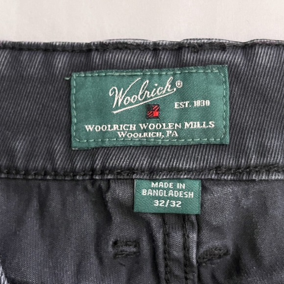 Woolrich Carpenter Jeans 32 Washed Black Straight Leg Workwear Outdoor Casual - Picture 10 of 14